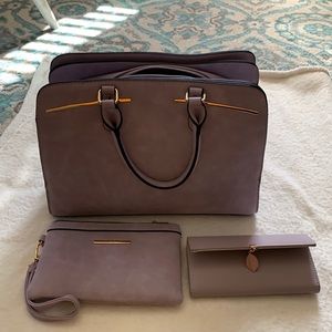 3 piece lavender purse set